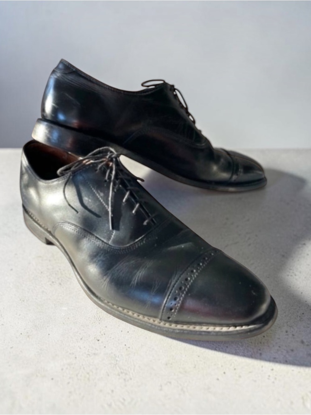 ALLEN EDMONDS Fifth Avenue Cap-toe Oxford Dress Shoe Size 10.5 D